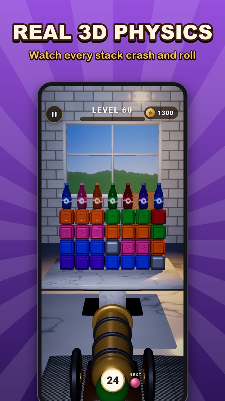 FlingShot: Knock Down Blocks screenshot