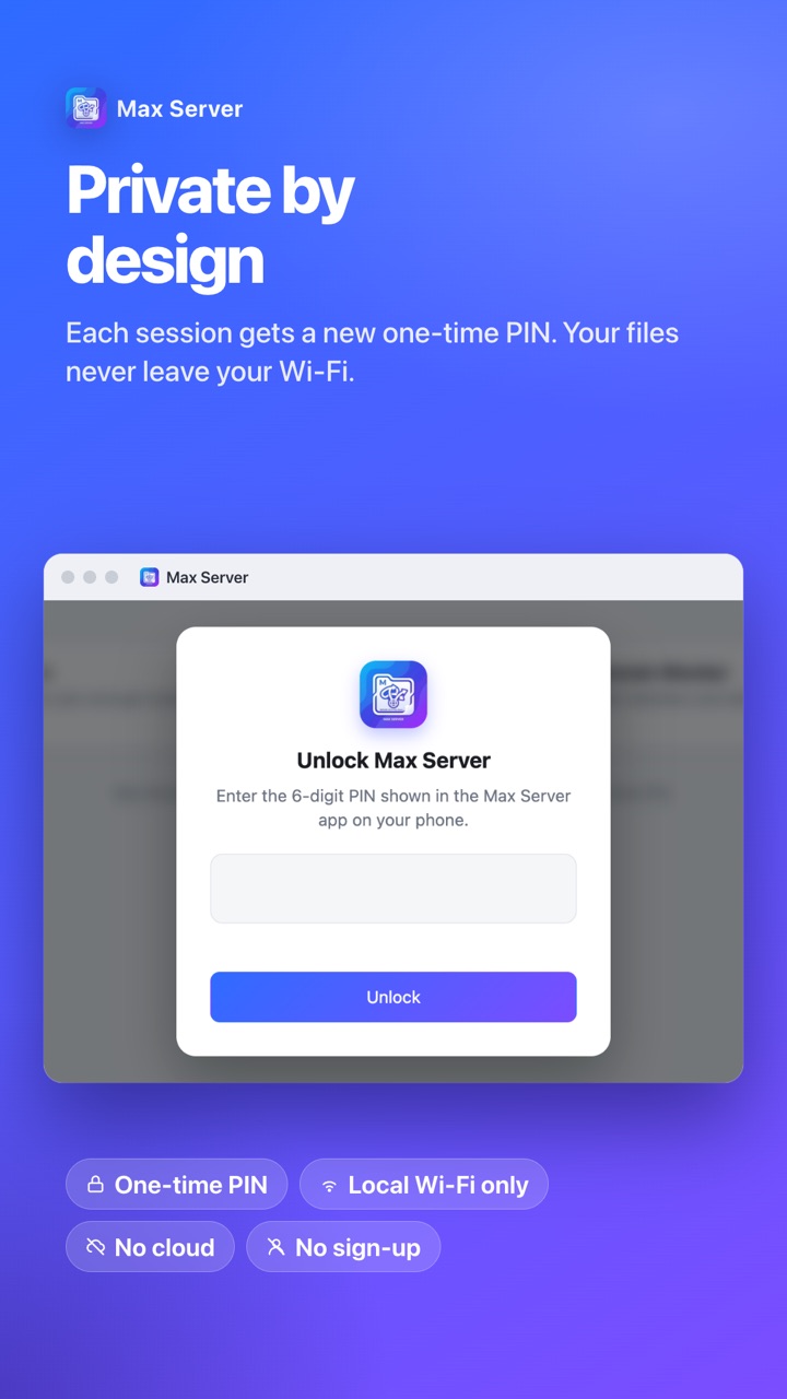 Max Server: Wi-Fi File Share screenshot