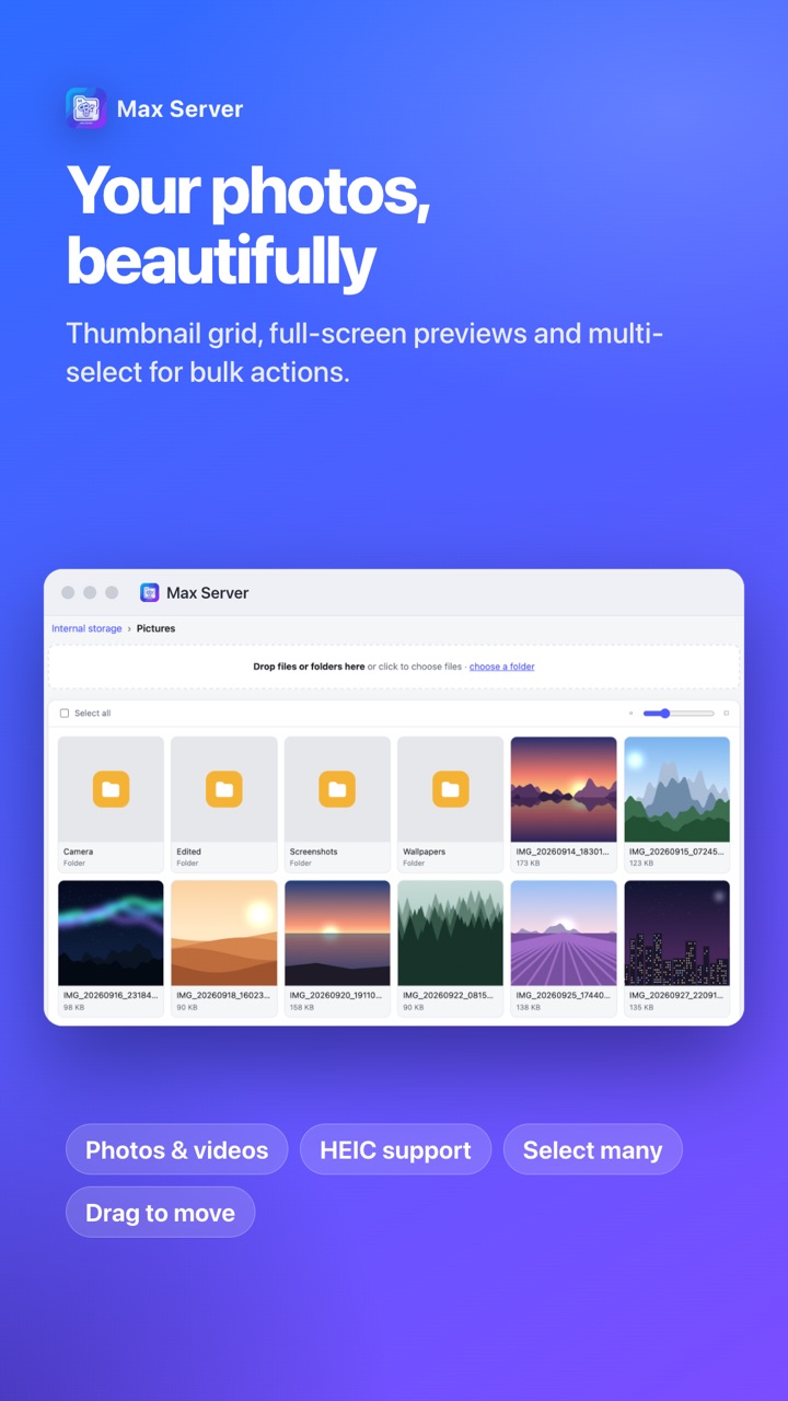 Max Server: Wi-Fi File Share screenshot
