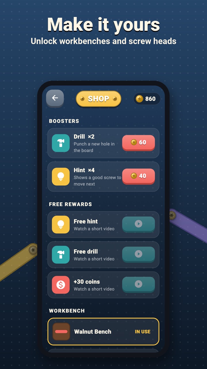 Plank Nuts: Screw Puzzle screenshot