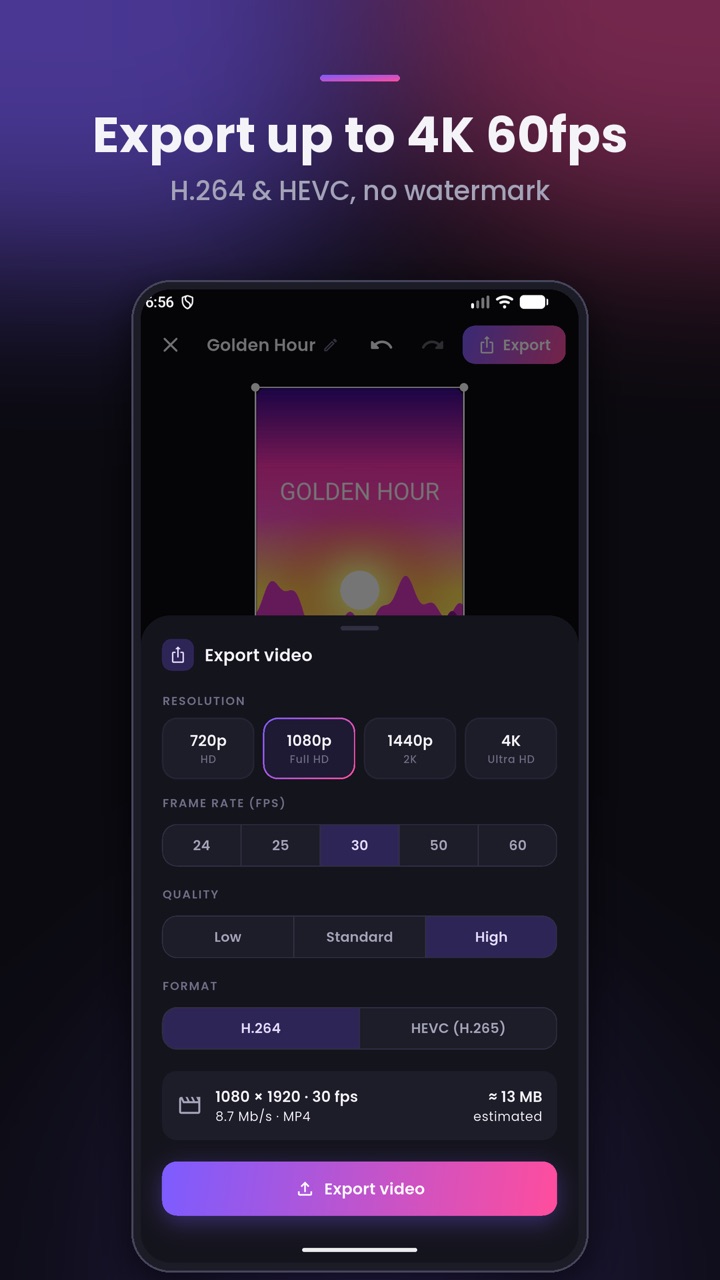 QuickShoot: Video Editor screenshot